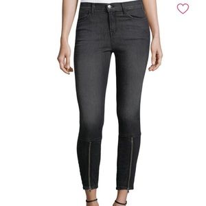 J brand mid rise super skinny jeans